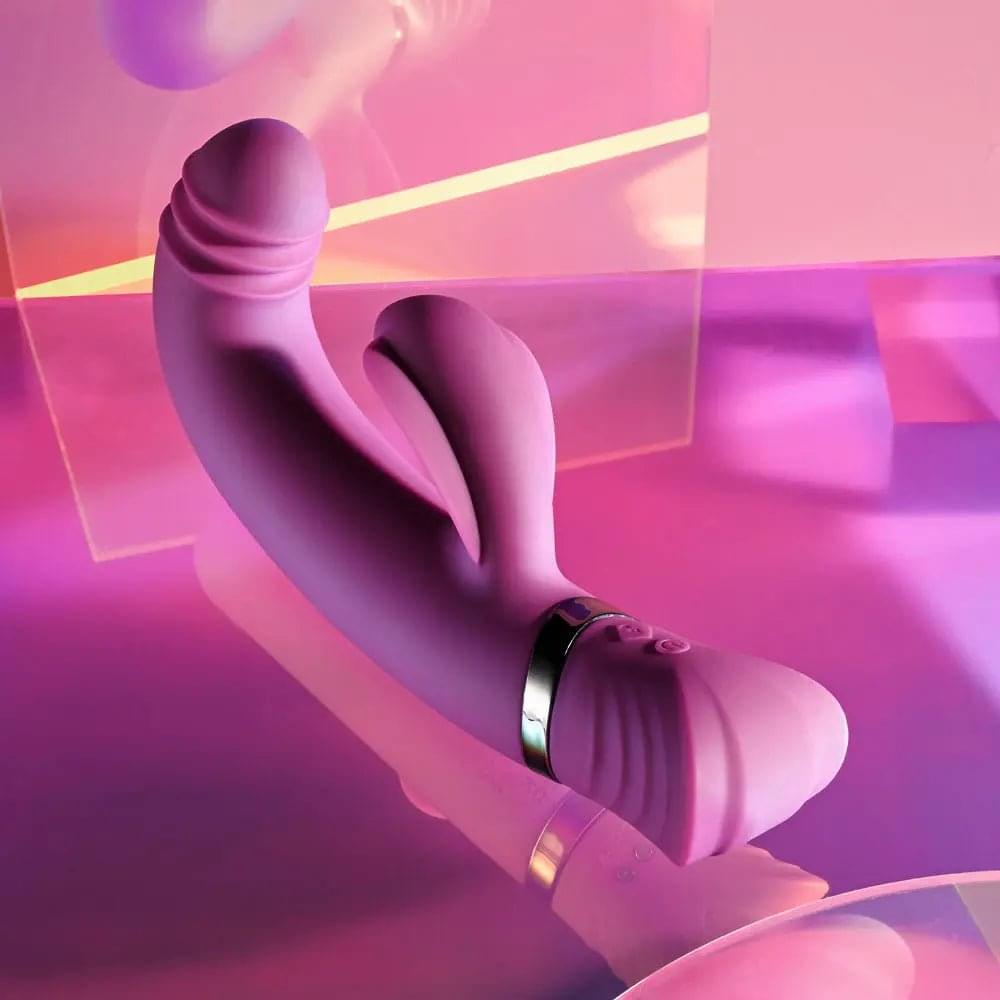 Playboy Pleasure TAP THAT -  16.5 cm USB Rechargebale Rabbit Vibrator Playboy Pleasure Discreet Intimate Essentials.
