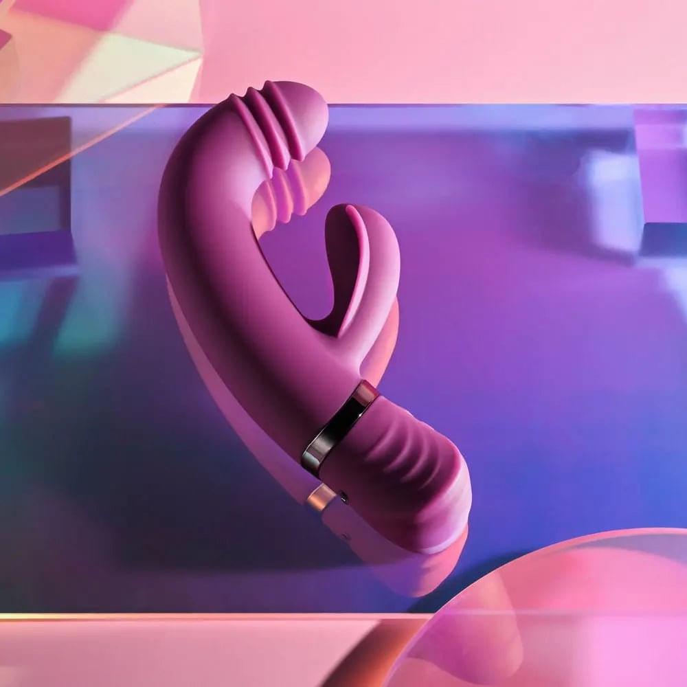 Playboy Pleasure TAP THAT -  16.5 cm USB Rechargebale Rabbit Vibrator Playboy Pleasure Discreet Intimate Essentials.