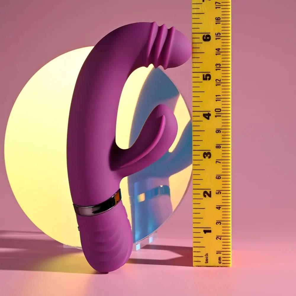Playboy Pleasure TAP THAT -  16.5 cm USB Rechargebale Rabbit Vibrator Playboy Pleasure Discreet Intimate Essentials.
