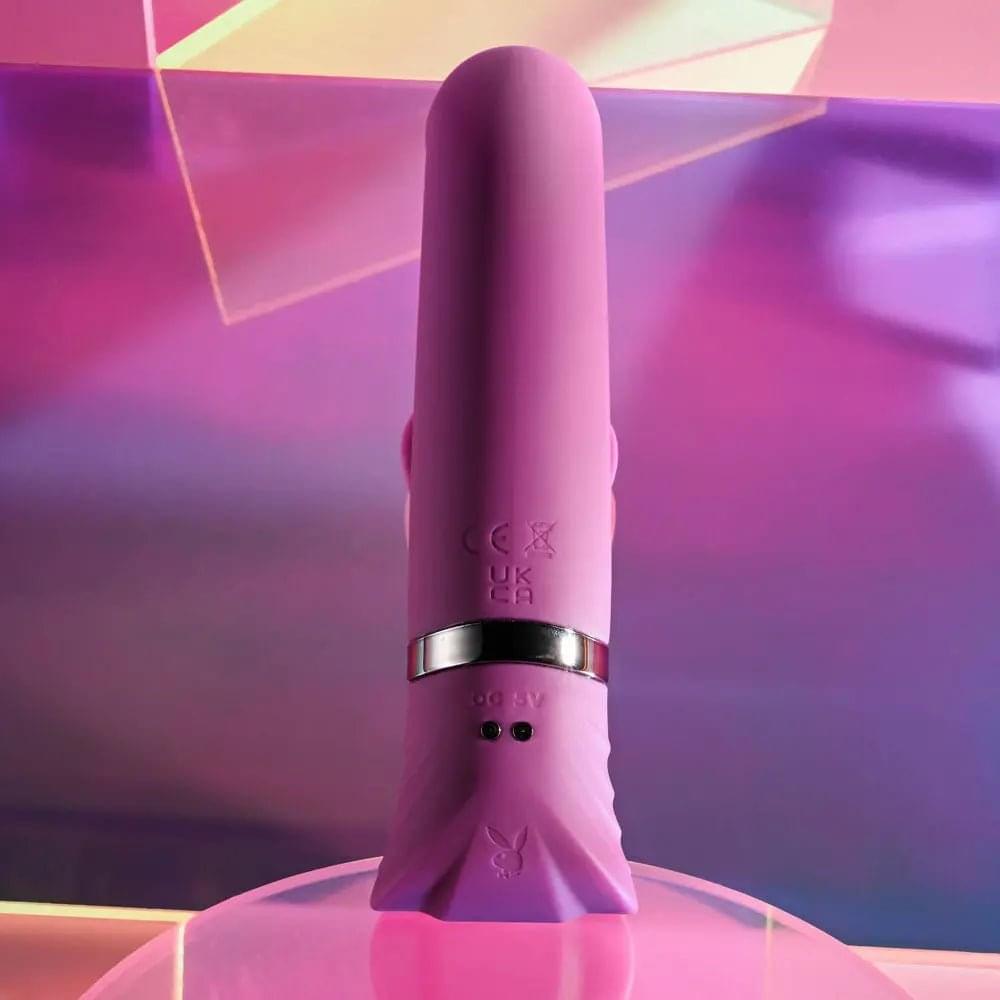Playboy Pleasure TAP THAT -  16.5 cm USB Rechargebale Rabbit Vibrator Playboy Pleasure Discreet Intimate Essentials.