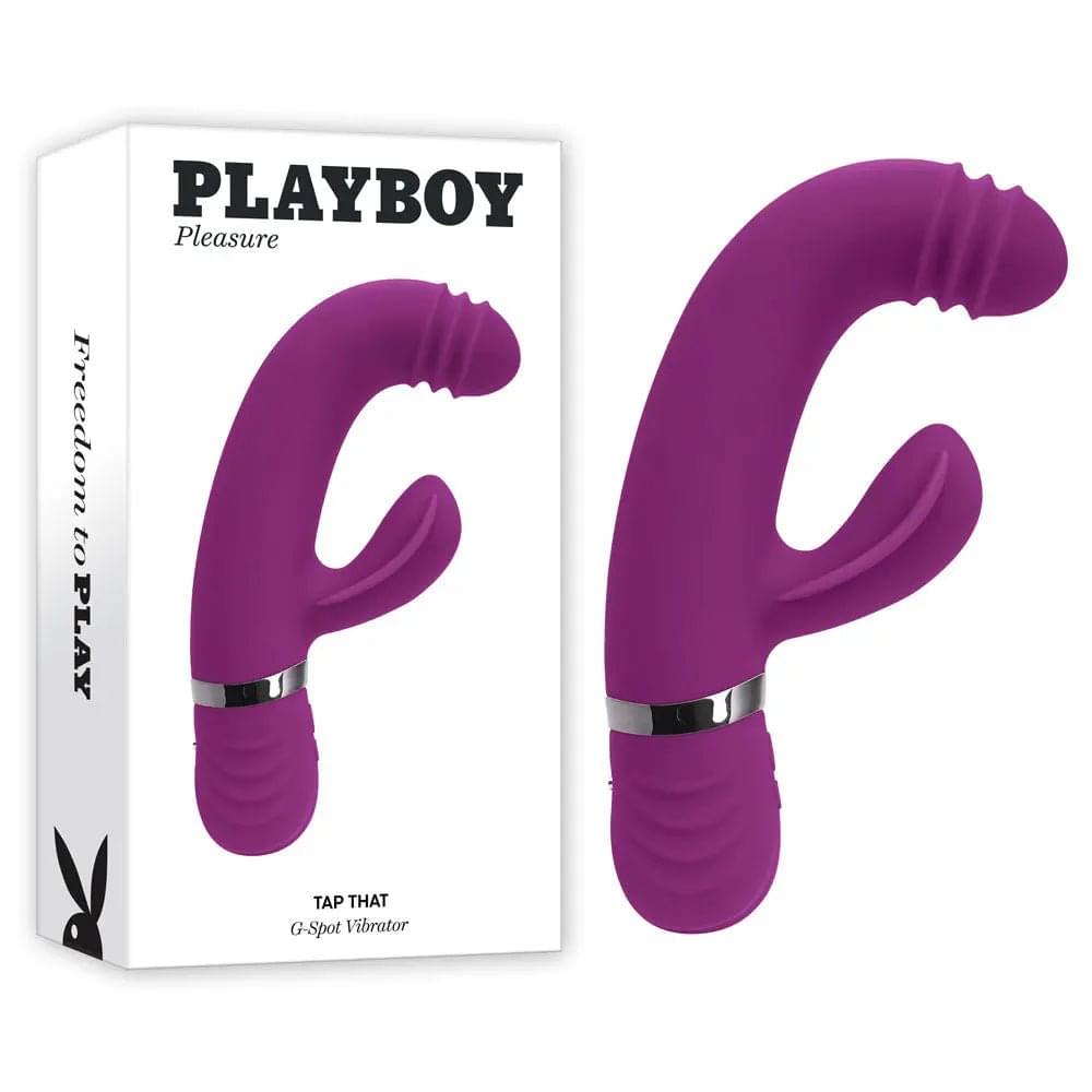 Playboy Pleasure TAP THAT -  16.5 cm USB Rechargebale Rabbit Vibrator Playboy Pleasure Discreet Intimate Essentials.