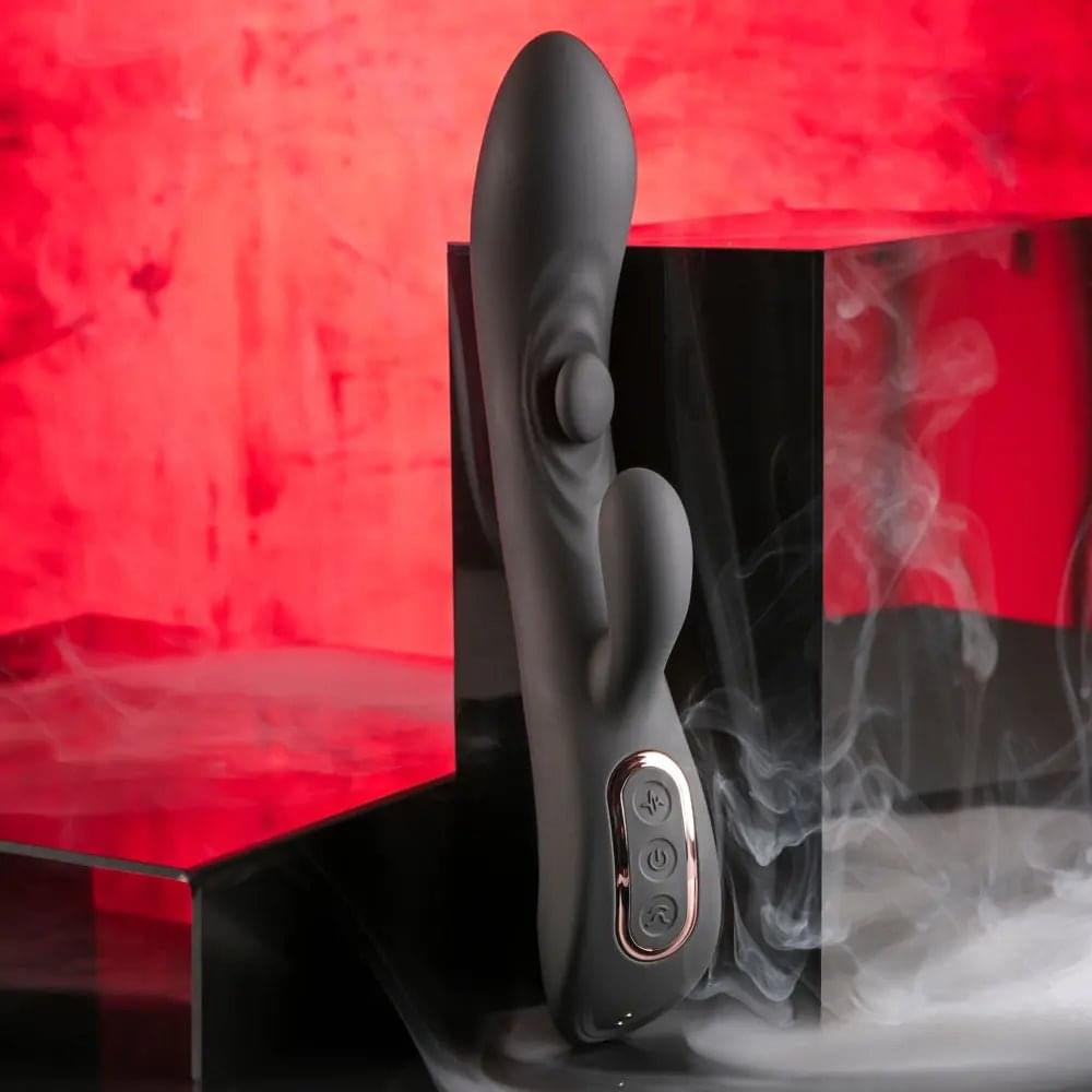 Playboy Pleasure THATS THE SPOT -  23.3 cm USB Rechargeable Rabbit Vibrator with G-Spot Tapper Playboy Pleasure Discreet Intimate Essentials.