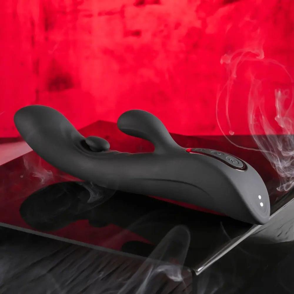 Playboy Pleasure THATS THE SPOT -  23.3 cm USB Rechargeable Rabbit Vibrator with G-Spot Tapper Playboy Pleasure Discreet Intimate Essentials.