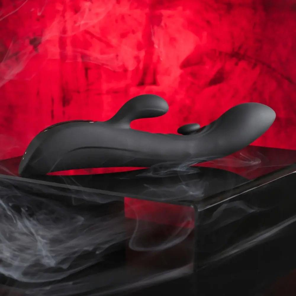 Playboy Pleasure THATS THE SPOT -  23.3 cm USB Rechargeable Rabbit Vibrator with G-Spot Tapper Playboy Pleasure Discreet Intimate Essentials.