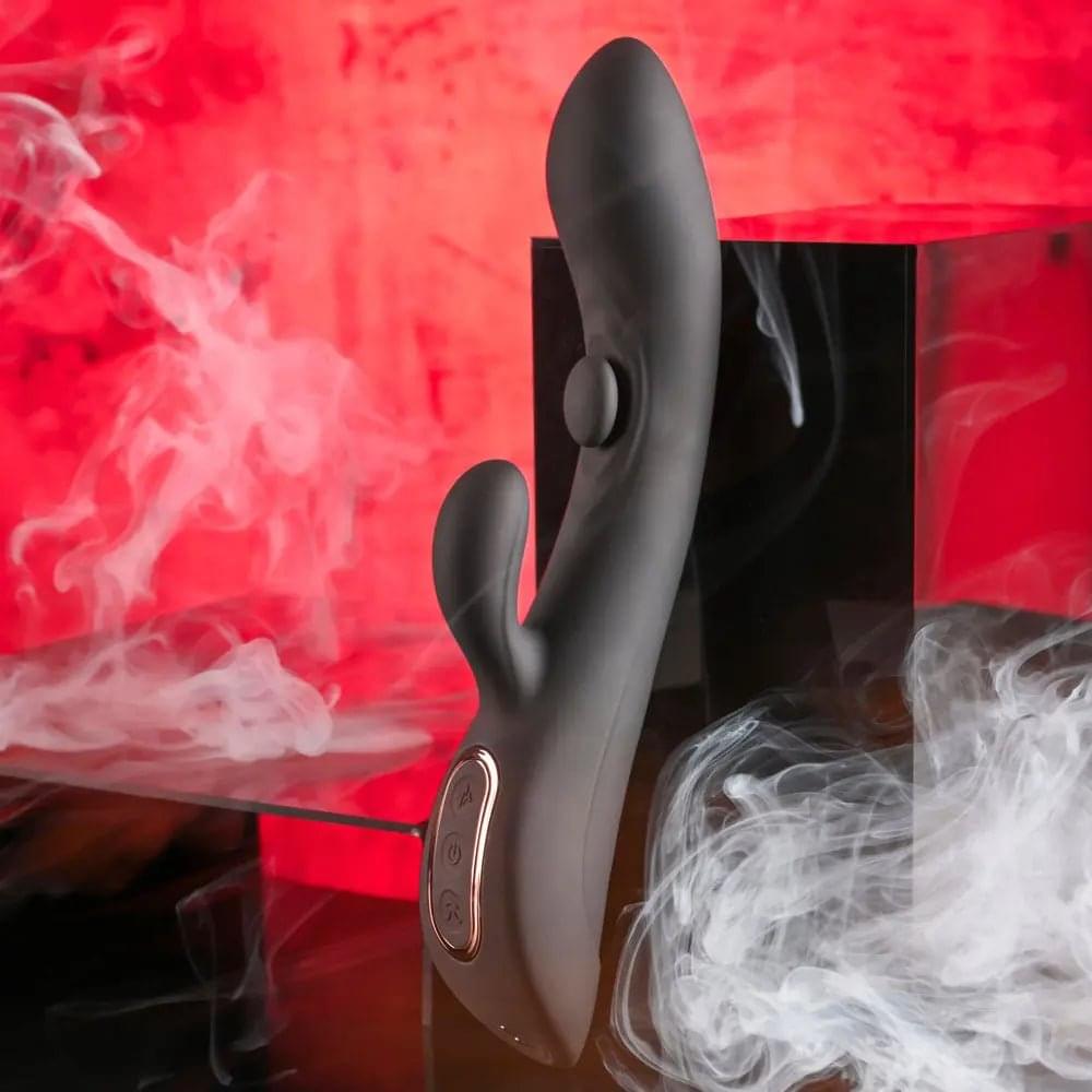Playboy Pleasure THATS THE SPOT -  23.3 cm USB Rechargeable Rabbit Vibrator with G-Spot Tapper Playboy Pleasure Discreet Intimate Essentials.
