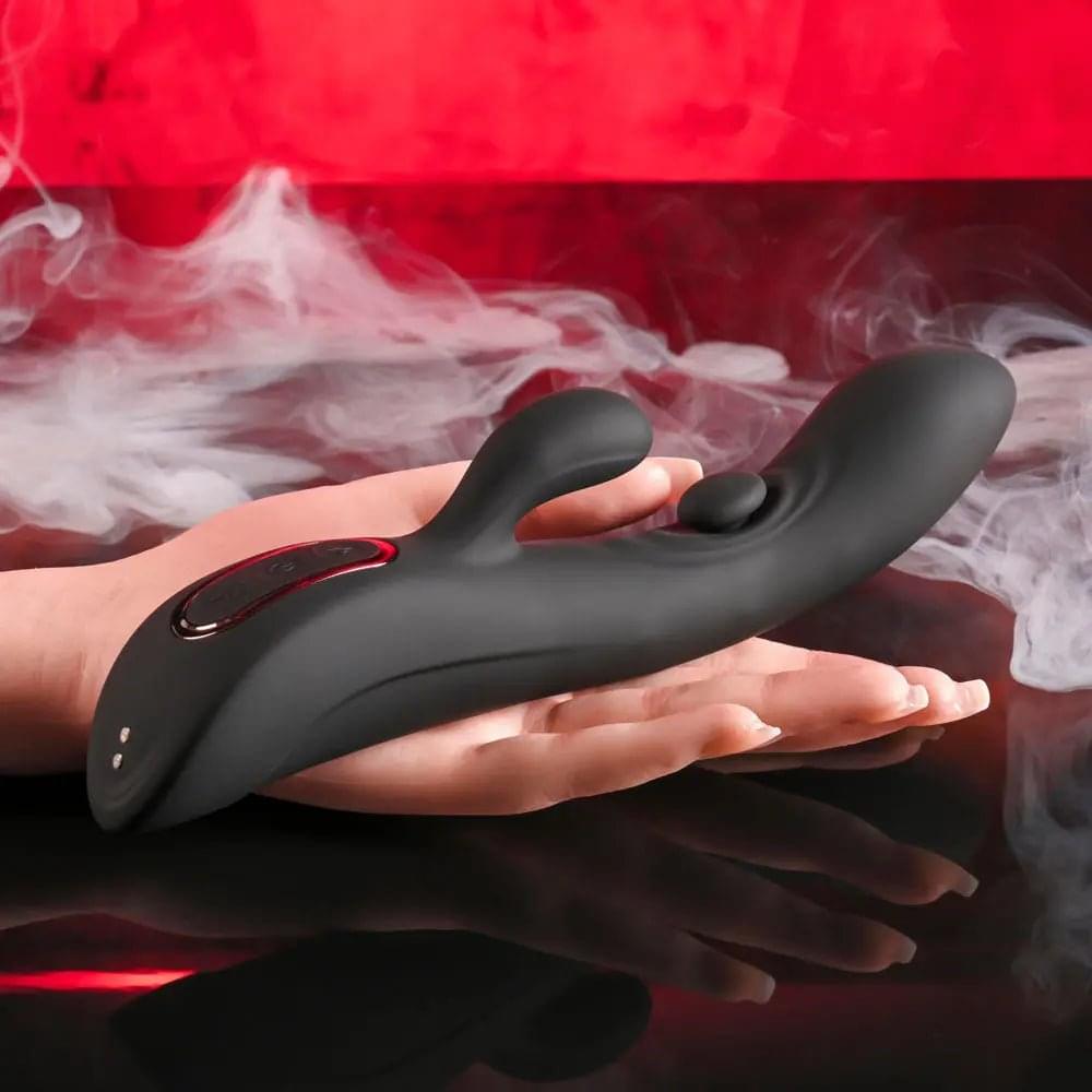 Playboy Pleasure THATS THE SPOT -  23.3 cm USB Rechargeable Rabbit Vibrator with G-Spot Tapper Playboy Pleasure Discreet Intimate Essentials.