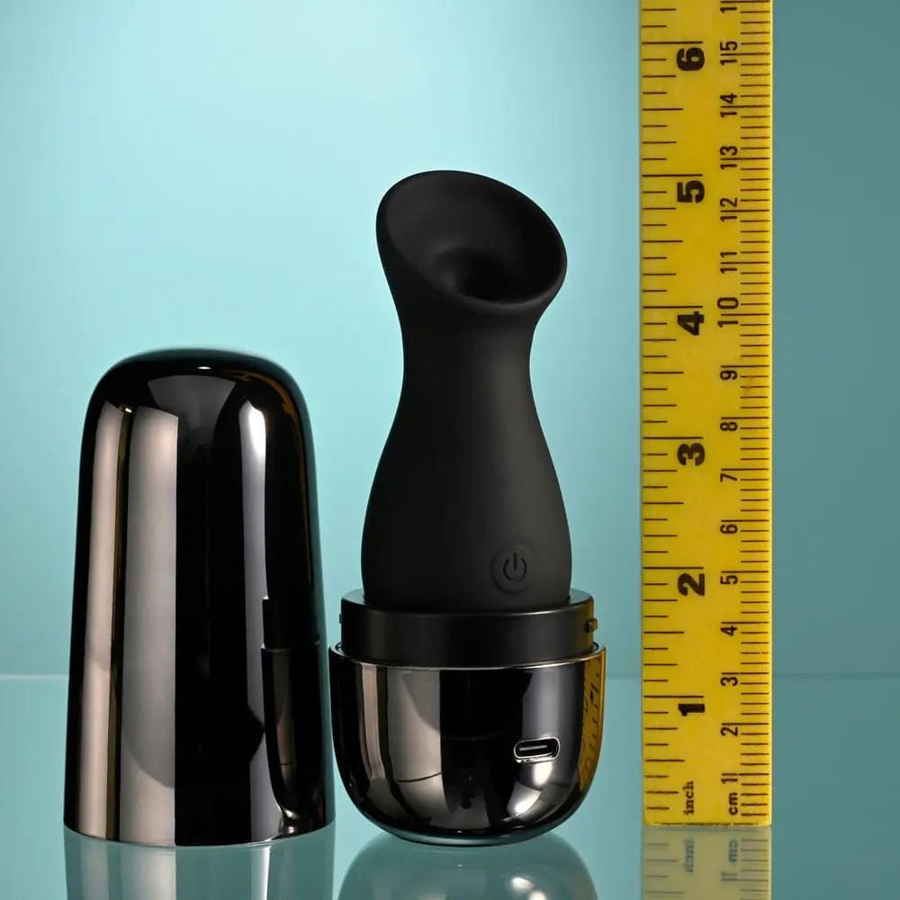 Playboy Pleasure THE JET SET - SUCKER -  10.3 cm Sucking Stimulator with Rechargeable Charging Case Playboy Pleasure Discreet Intimate Essentials.