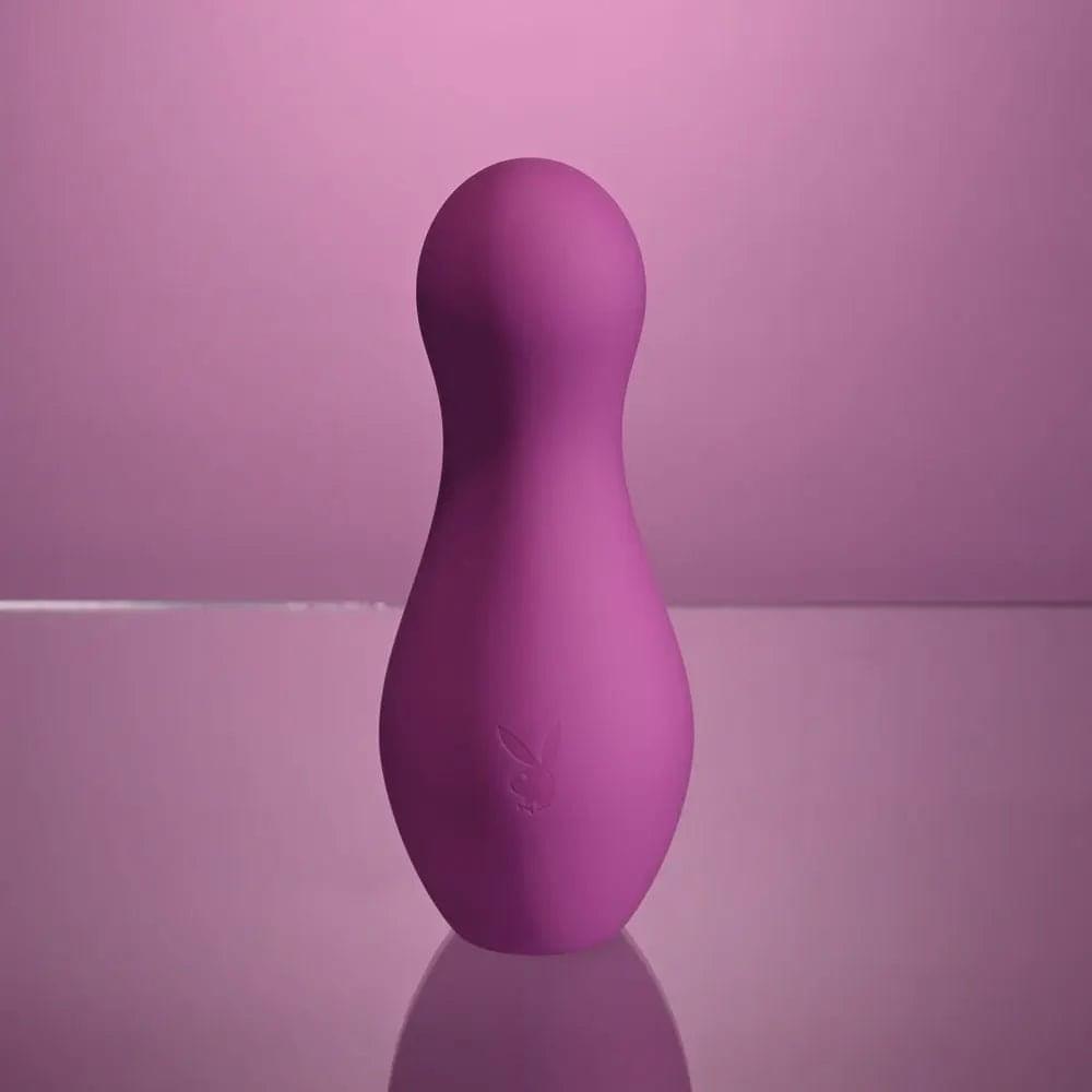 Playboy Pleasure THE JET SET - TAPPING -  10.2 cm Tapping Stimulator with Charging Case Playboy Pleasure Discreet Intimate Essentials.