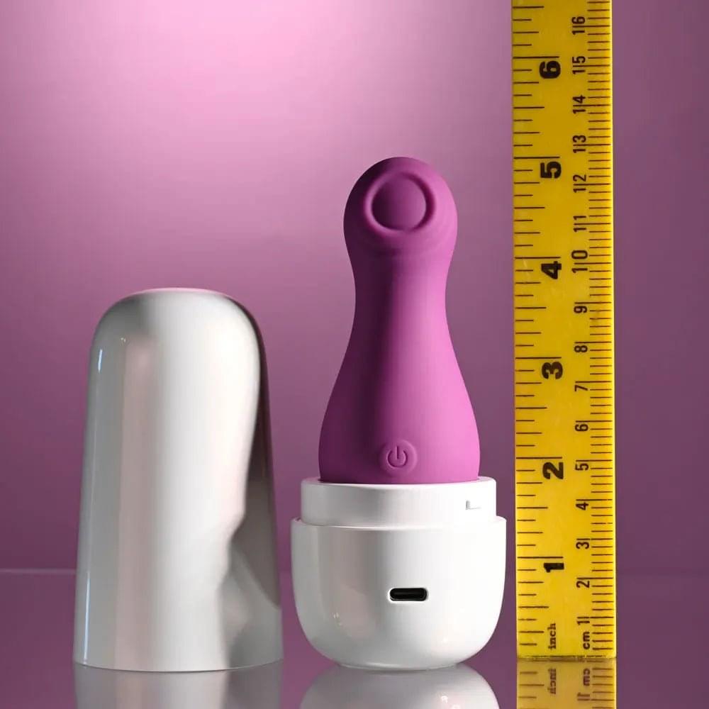 Playboy Pleasure THE JET SET - TAPPING -  10.2 cm Tapping Stimulator with Charging Case Playboy Pleasure Discreet Intimate Essentials.