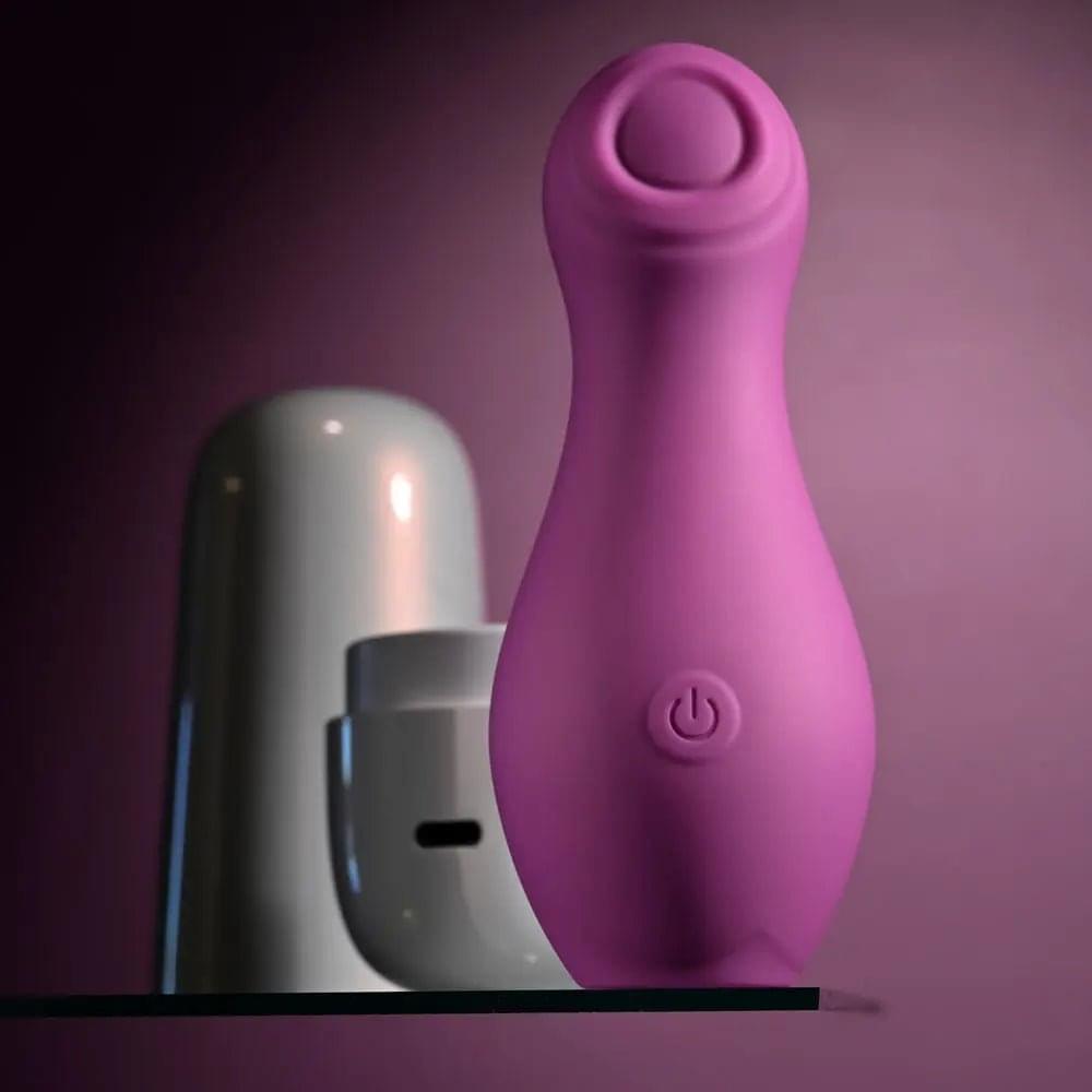 Playboy Pleasure THE JET SET - TAPPING -  10.2 cm Tapping Stimulator with Charging Case Playboy Pleasure Discreet Intimate Essentials.