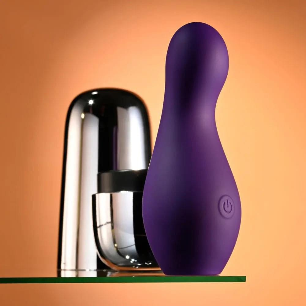 Playboy Pleasure THE JET SET - VIBRATOR -  10.2 cm Vibrator with Self Charging Case Playboy Pleasure Discreet Intimate Essentials.