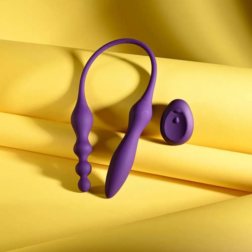 Playboy Pleasure THIS & THAT -  60 cm USB Rechargeable Flexible Dual Ended Vibrator Playboy Pleasure Discreet Intimate Essentials.