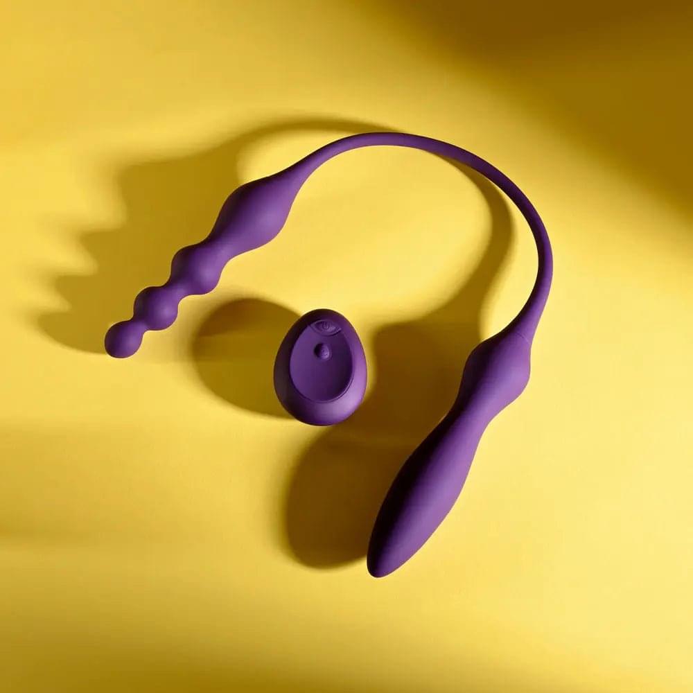 Playboy Pleasure THIS & THAT -  60 cm USB Rechargeable Flexible Dual Ended Vibrator Playboy Pleasure Discreet Intimate Essentials.