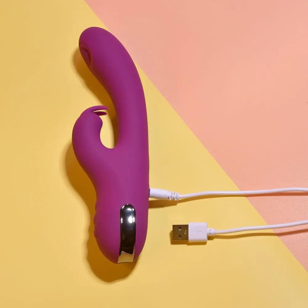 Playboy Pleasure THUMPER -  21.9 cm USB Rechargeable Rabbit Vibrator Playboy Pleasure Discreet Intimate Essentials.