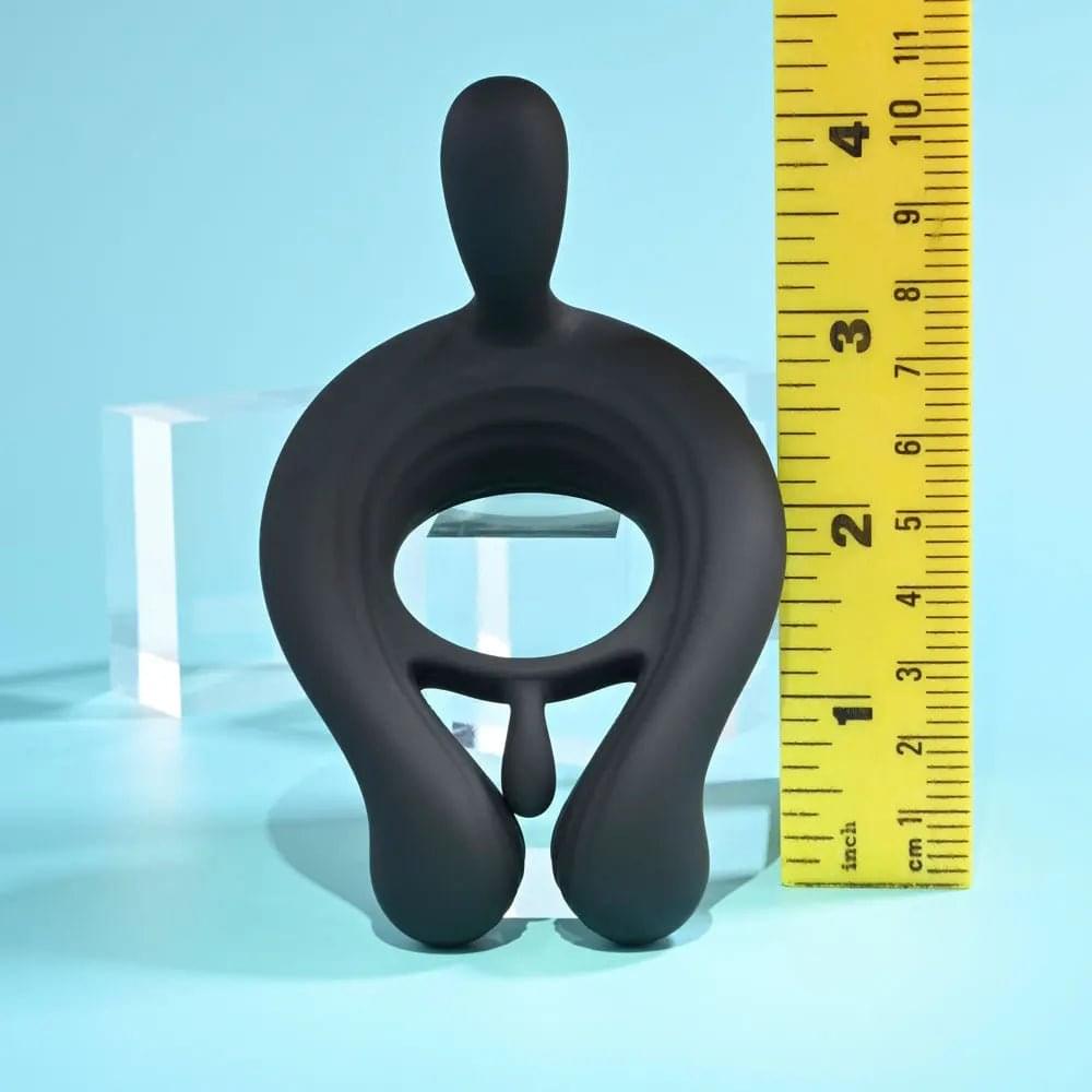 Playboy Pleasure TRIPLE PLAY -  USB Rechargeable Cock Ring with Wireless Remote Playboy Pleasure Discreet Intimate Essentials.
