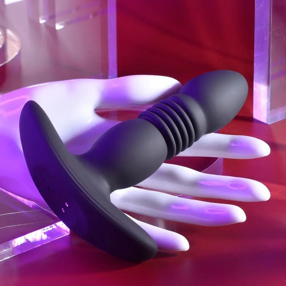 Playboy Pleasure TRUST THE THRUST -  13.7 cm USB Rechargeable Thrusting Butt Plug with Wireless Remote Playboy Pleasure Discreet Intimate Essentials.