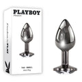 Shop affordable quality Playboy Pleasure TUX - Small - Metal 7.4 cm Small Butt Plug - Discreet Intimate Essentials - ANAL TOYS - Playboy Pleasure