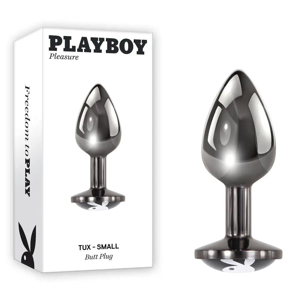 Playboy Pleasure TUX - Small - Metal 7.4 cm Small Butt Plug Playboy Pleasure Discreet Intimate Essentials.