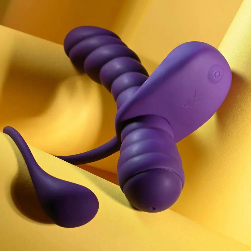 Playboy Pleasure TWISTED PLAYGROUND -  USB Rechargeable Vibrator and Cock Ring Kit Playboy Pleasure Discreet Intimate Essentials.