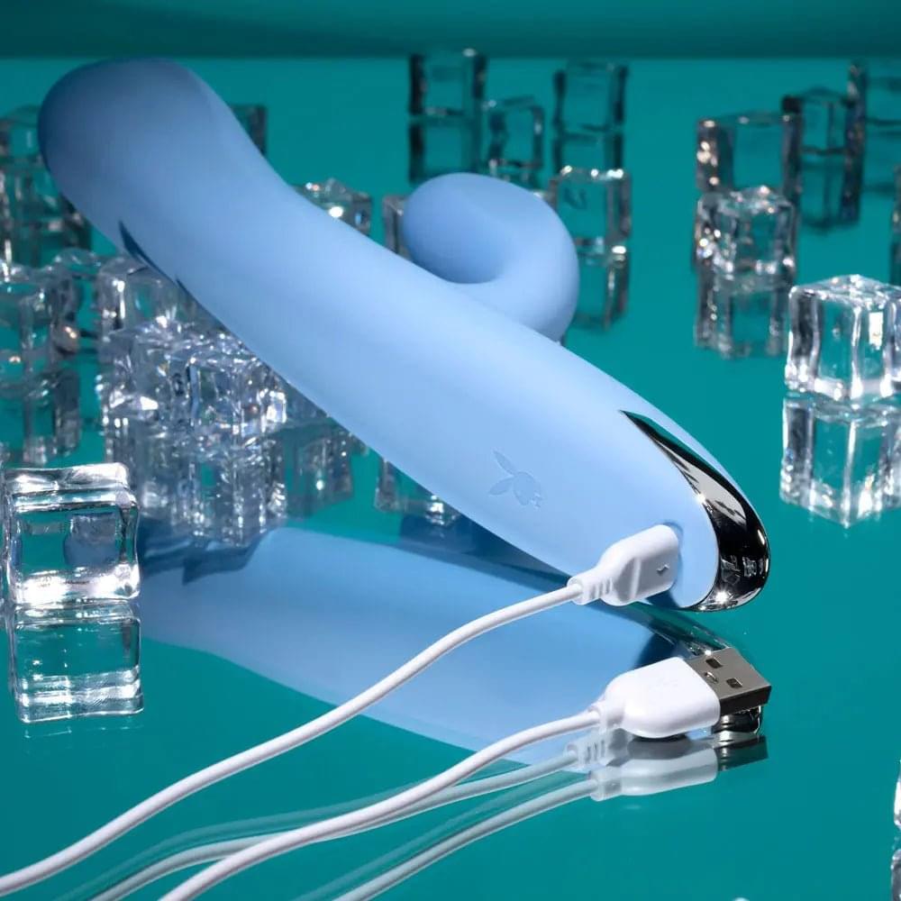 Playboy Pleasure UP AND AWAY -  26.7 cm USB Rechargeable Rabbit Vibrator Playboy Pleasure Discreet Intimate Essentials.