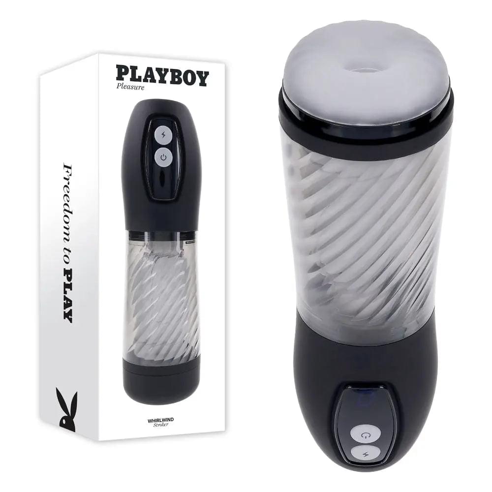 Playboy Pleasure WHIRLWIND -  USB Rechargeable Thrusting and Spinning Auto Stroker Playboy Pleasure Discreet Intimate Essentials.