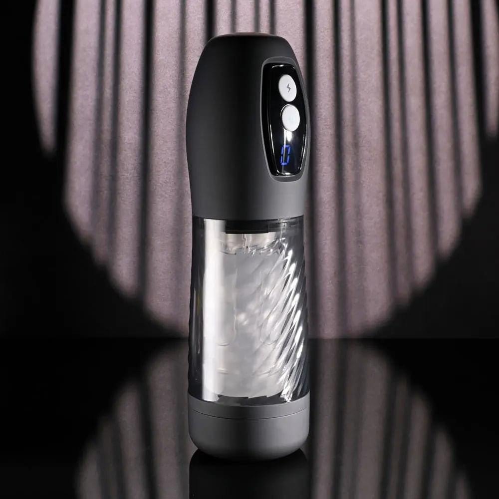 Playboy Pleasure WHIRLWIND -  USB Rechargeable Thrusting and Spinning Auto Stroker Playboy Pleasure Discreet Intimate Essentials.