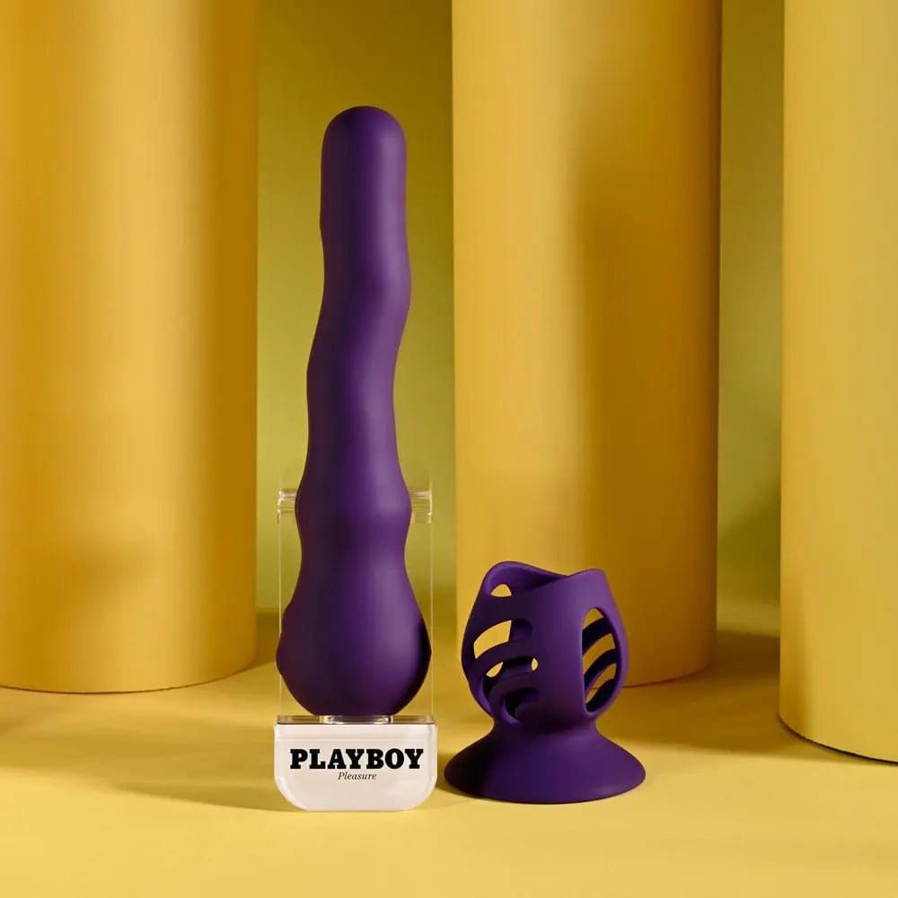 Playboy Pleasure WIGGLE IT -  23.9 cm USB Rechargeable Wiggling Vibrator Playboy Pleasure Discreet Intimate Essentials.