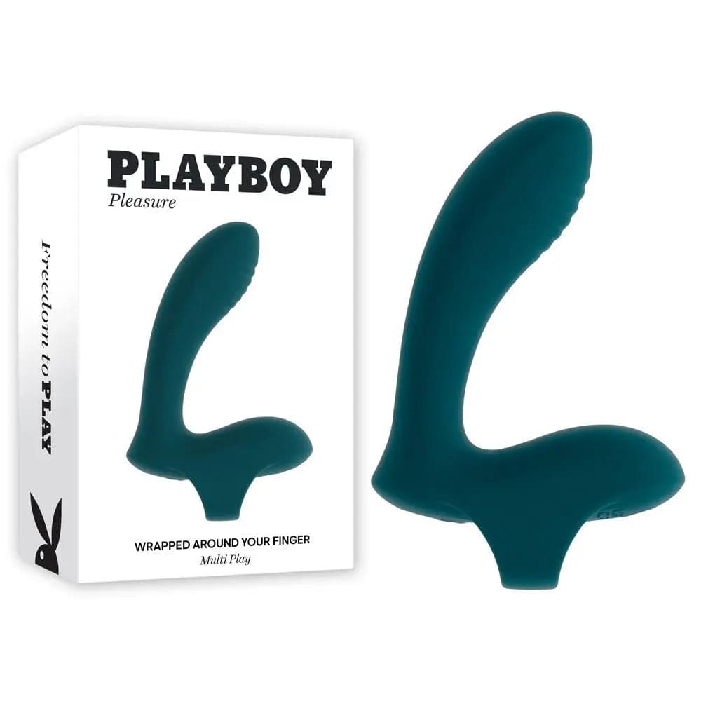 Playboy Pleasure WRAPPED AROUND YOUR FINGER -  USB Rechargeable Finger Stimulator Playboy Pleasure Discreet Intimate Essentials.