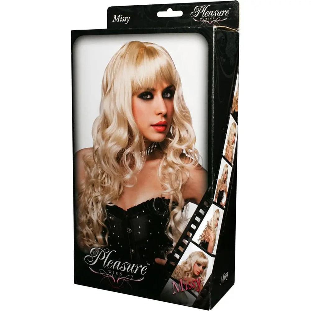 PLEASURE WIGS Missy - Platinum Blonde - Blonde Wig Xgen Products Discreet Intimate Essentials.
