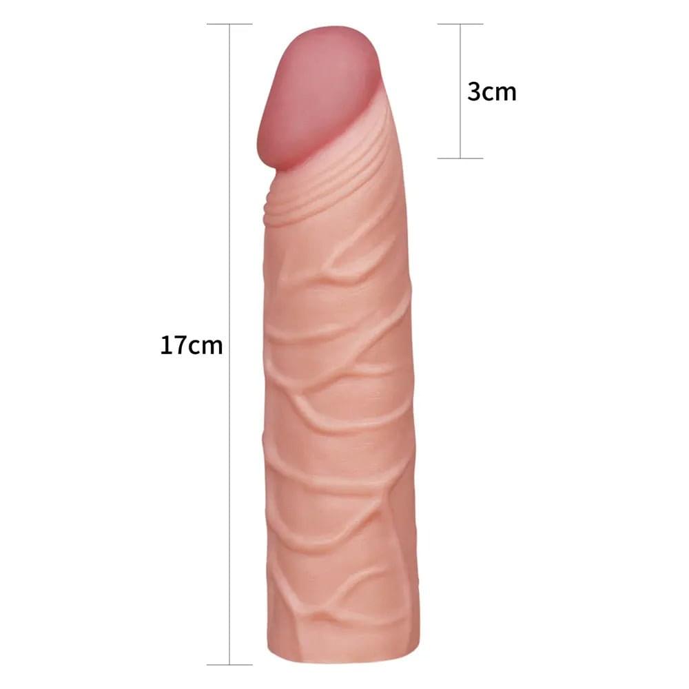 Pleasure X-Tender 1'' Sleeve -  2.5 cm (1'') Penis Extension Sleeve Lovetoy Discreet Intimate Essentials.