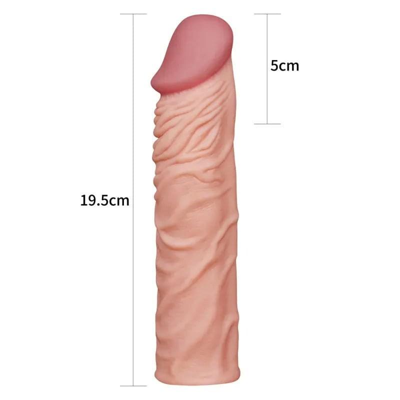 Pleasure X-Tender 2'' Sleeve -  5.1 cm (2'') Penis Extension Sleeve Lovetoy Discreet Intimate Essentials.