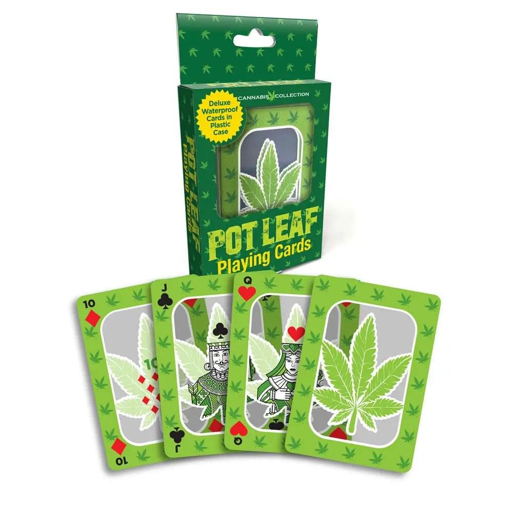 Pot Leaf Playing Cards - Waterproof Novelty Playing Cards Little Genie Discreet Intimate Essentials.