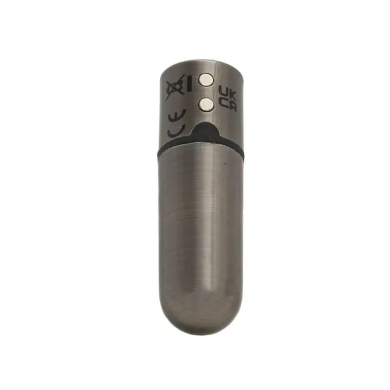 Power Bullet First Class 6cm Rechargeable w Crystal Gun Metal PowerBullet Discreet Intimate Essentials.