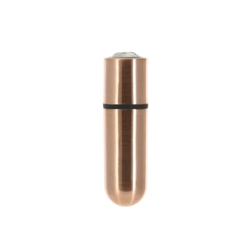 Power Bullet First Class 6cm Rechargeable w Crystal Rose Gold PowerBullet Discreet Intimate Essentials.