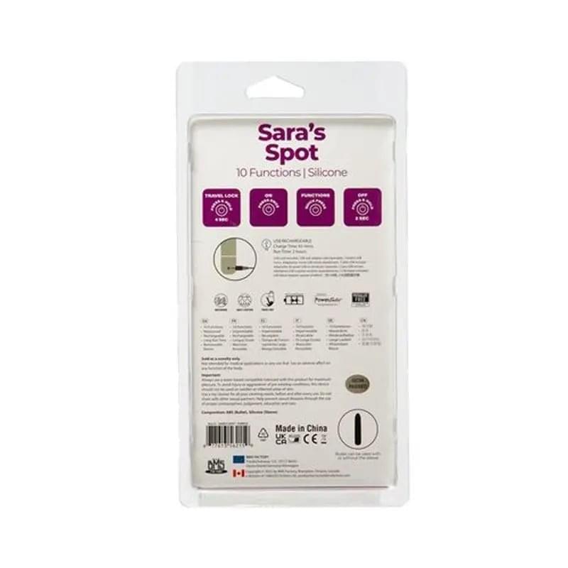 Power Bullet Sara’s Spot Vibrator Purple PowerBullet Discreet Intimate Essentials.