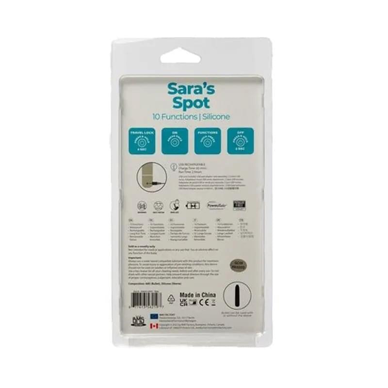 Power Bullet Sara’s Spot Vibrator Teal PowerBullet Discreet Intimate Essentials.