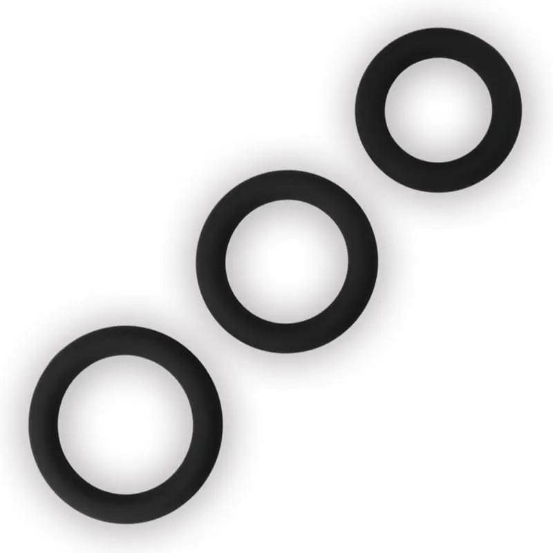 Power Plus Soft Silicone Snug Ring -  Cock Rings - Set of 3 Sizes Lovetoy Discreet Intimate Essentials.