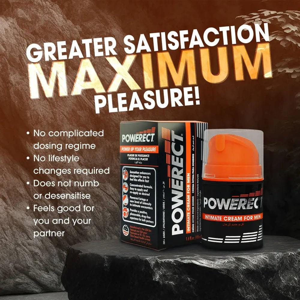 Powerect Intimate Cream - Enhancer Cream for Men - 48 ml Tube Creative Conceptions Discreet Intimate Essentials.