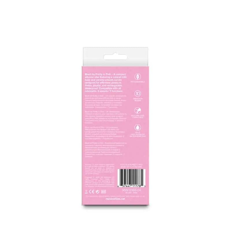 Pretty in  Blush -  -  13 cm USB Rechargeable Vibrator NS Novelties Discreet Intimate Essentials.