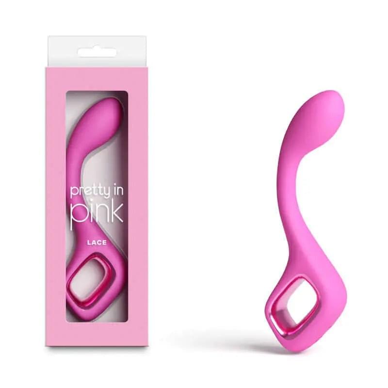 Pretty in  Lace -  -  18.7 cm USB Rechargeable Vibrator NS Novelties Discreet Intimate Essentials.