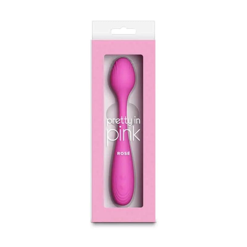 Pretty in  Rose -  -  19.4 cm USB Rechargeable Vibrator NS Novelties Discreet Intimate Essentials.