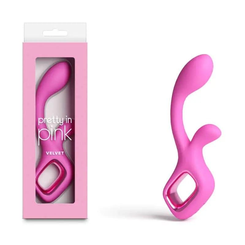 Pretty in  Velvet -  -  18.7 cm USB Rechargeable Rabbit Vibrator NS Novelties Discreet Intimate Essentials.