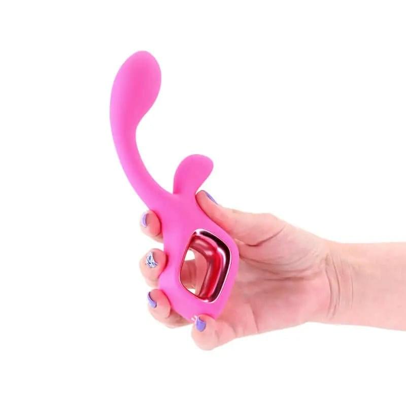 Pretty in  Velvet -  -  18.7 cm USB Rechargeable Rabbit Vibrator NS Novelties Discreet Intimate Essentials.