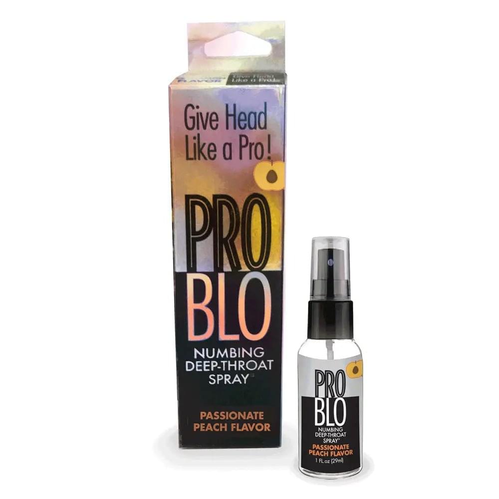 ProBlo Deep Throat Spray - Peach - Peach Flavoured Deep Throat Spray - 30 ml Little Genie Discreet Intimate Essentials.