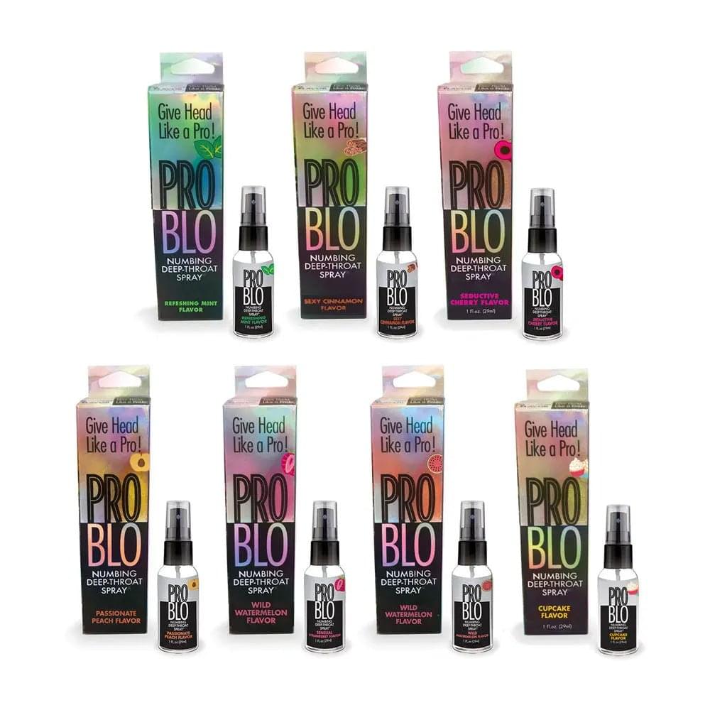 ProBlo Deep Throat Spray - Strawberry - Strawberry Flavoured Deep Throat Spray - 30 ml Little Genie Discreet Intimate Essentials.