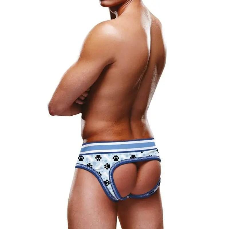 Prowler Blue Paw Open Back Brief Prowler Discreet Intimate Essentials.