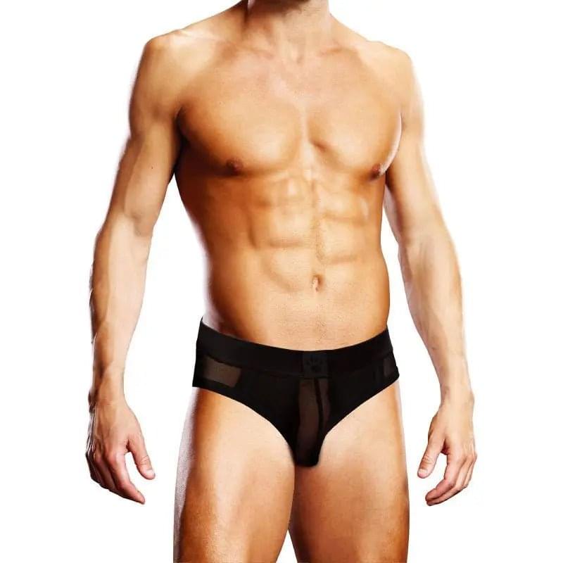 Prowler Mesh Open Back Brief Black Prowler Discreet Intimate Essentials.