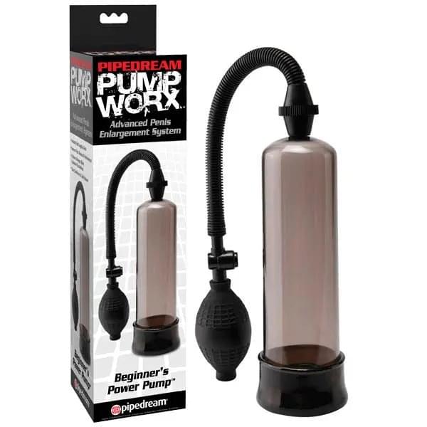 Pump Worx Beginner's Power Pump - Smoke Penis Pump Pipedream Discreet Intimate Essentials.