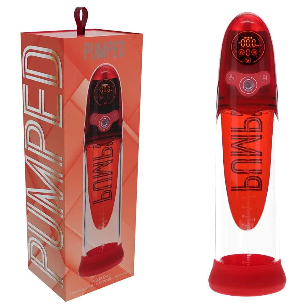 PUMPED Aqua-Pro Auto Pump -  - /Clear USB Rechargeable AI-Enabled Submersible Auto Penis Pump Shots Toys Discreet Intimate Essentials.