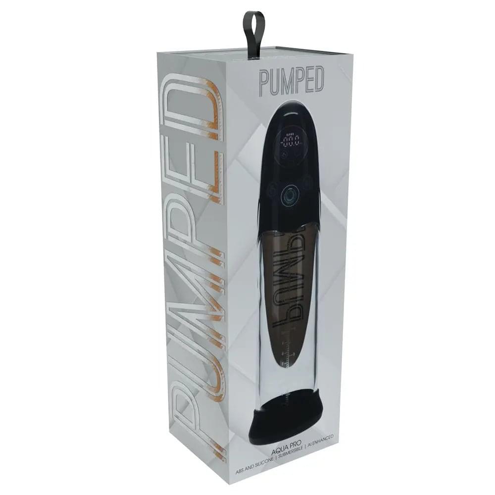 PUMPED Aqua-Pro Auto Pump -  - /Clear USB Rechargeable AI-Enabled Submersible Auto Penis Pump Shots Toys Discreet Intimate Essentials.